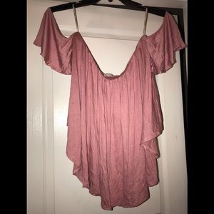 Rose strapless top